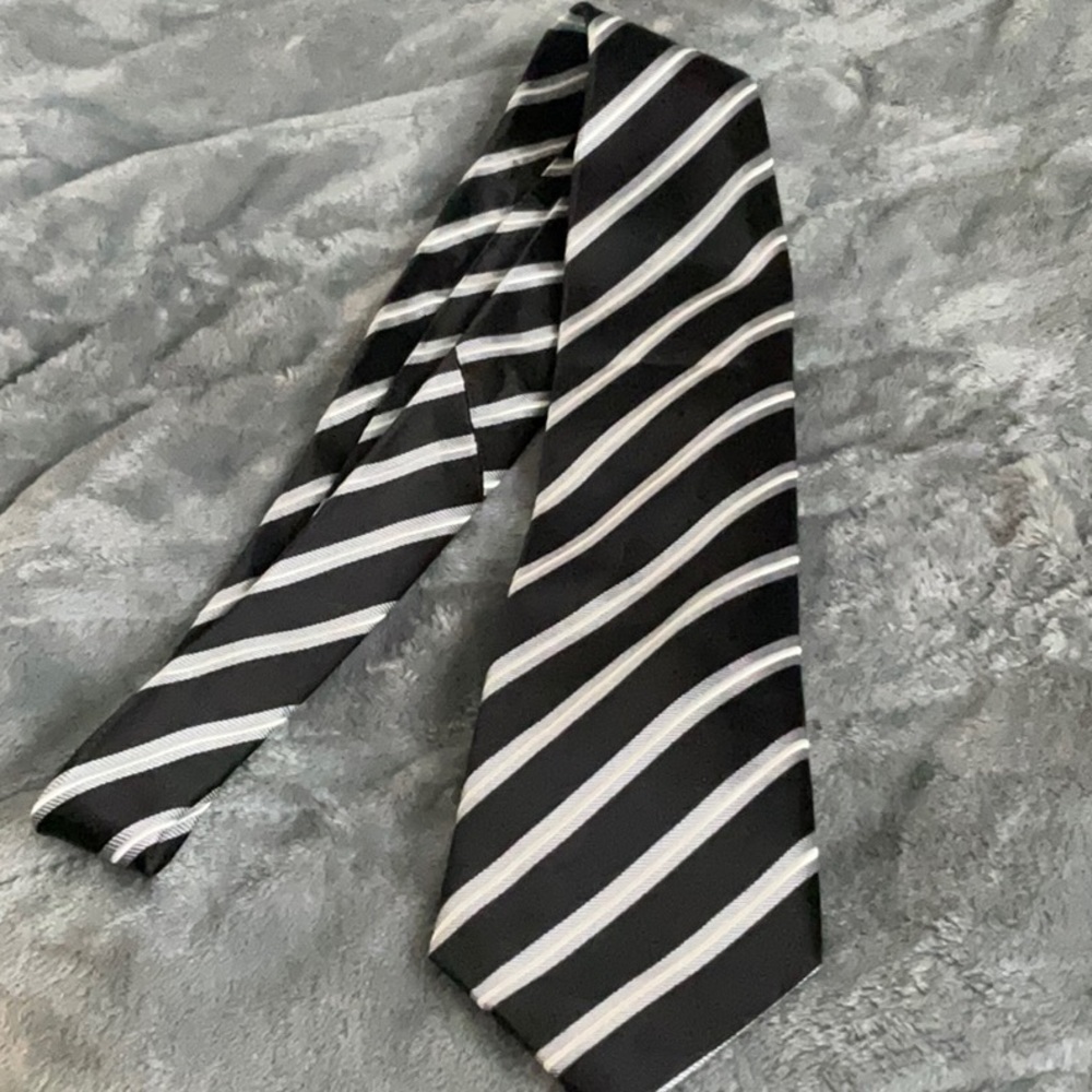 Black Kenneth Roberts Platinum Tie